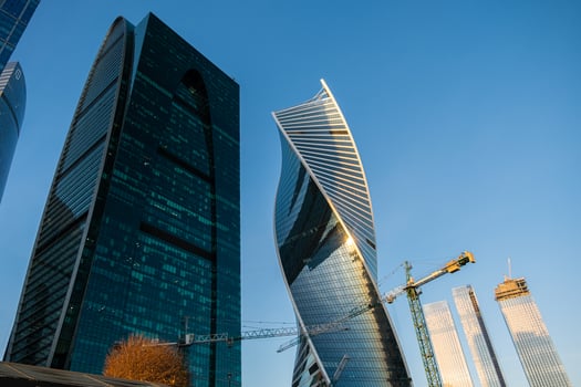 A blue sky with no clouds photo