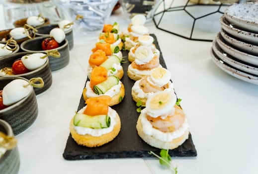A selection of various food items is presented on the table, featuring a diverse array of dishes and ingredients. The table exhibits a broad range of options for a delicious meal photo