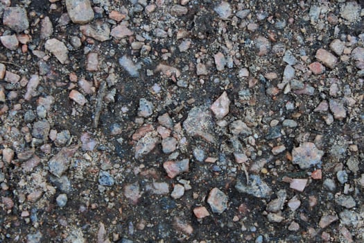 A Detailed CloseUp Image Showcasing a Variety of Gravel and Stones Spread Across the Ground Surface photo