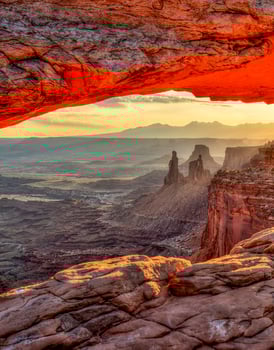 Utah, USA, 2025 - Sunrise at Mesa Arch Canyonlands National Park photo