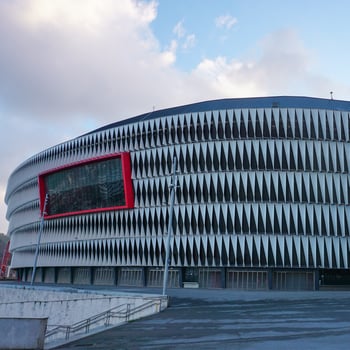 Bilbao, Bizkaia, Spain, 2024 - San Mames, soccer stadium architecture in Bilbao city, Bilbao. Basque country, Spain, travel destinations photo