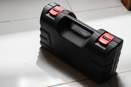 Black Tool Case with Red Latches photo