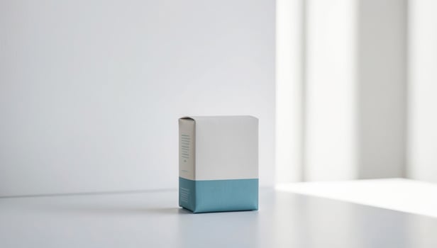 Minimalistic packaging for eco-friendly laundry detergent, emphasizing green choices and simple, modern aesthetics photo
