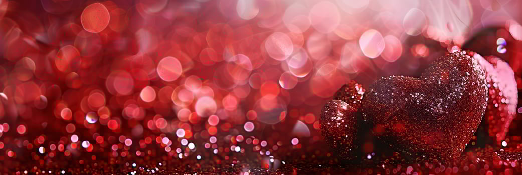 A red heart with sparkles on it photo