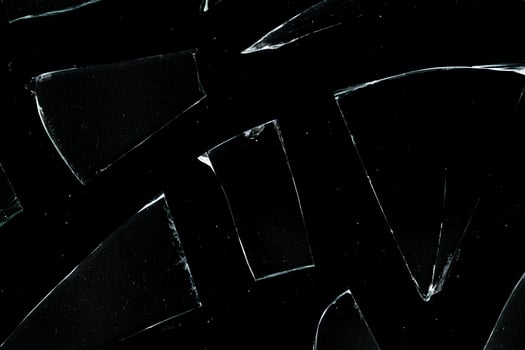 Abstract broken glass shards background photo