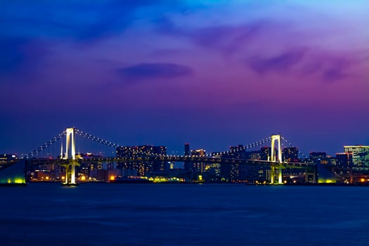 Bayarea at the business town in Ariake Tokyo photo