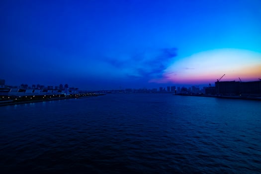 Bayarea at the business town in Ariake Tokyo photo