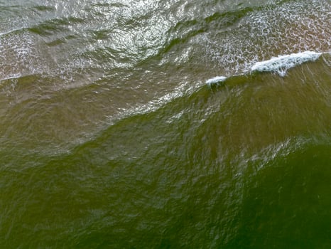 Baltic Sea, drone view. Latvia photo