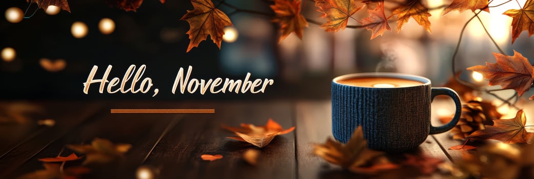 As we warmly welcome the month of November, lets savor those cozy coffee moments together photo