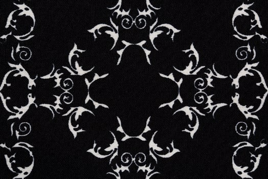 Black material in abstract pattern a background photo