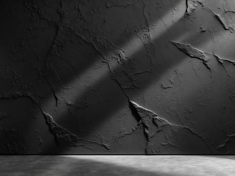 Dark Textured Abstract Background with Rough Black Surface for Modern Design Projects photo