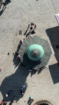 Aerial Sebilj Fountain photo