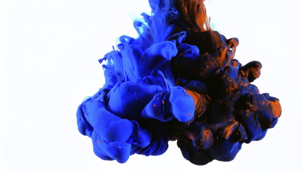 Liquid Paint Art on White photo