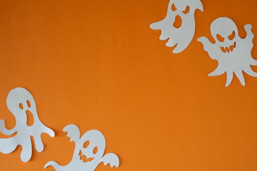 Ghost decoration for copy space wallpaper photo