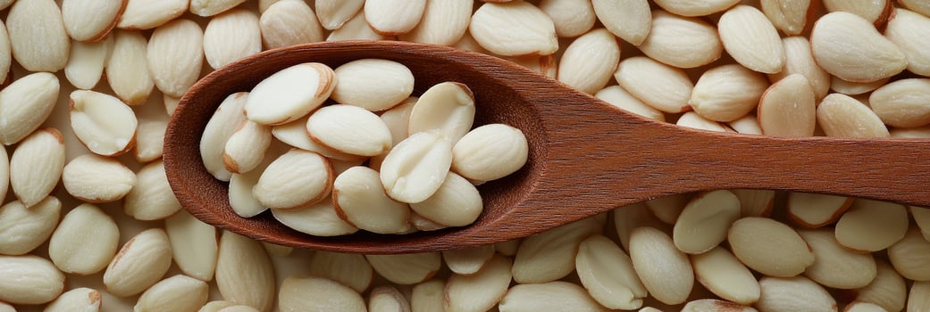Almond seeds are a good source of omega-3 fatty acids photo
