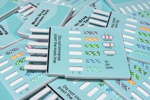 Multi drug screen-test panels close up photo
