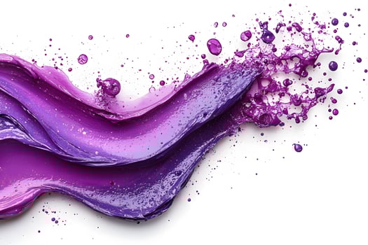 Vibrant Purple Paint Splash for Artistic Design and Creative Projects photo