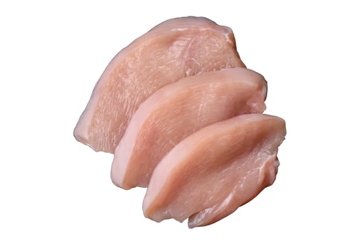 Fresh chicken fillet on a dark concrete background spices and herbs photo
