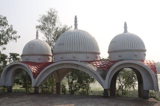 Temple view with nature photo