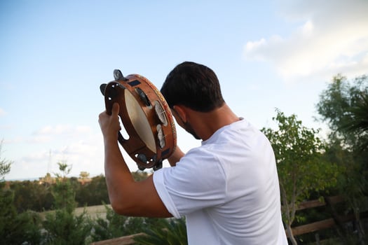 Tambourine Performance Lighting Up Rolling Hills photo