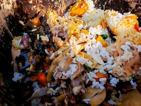 A pile of food that is in a bowl photo