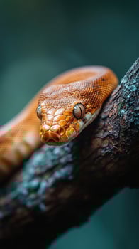 White-lipped python resting photo
