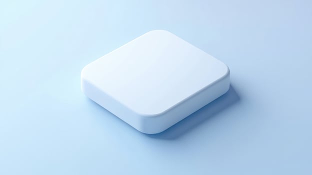 Minimalistic White Copy Icon on Clean Modern Backdrop photo