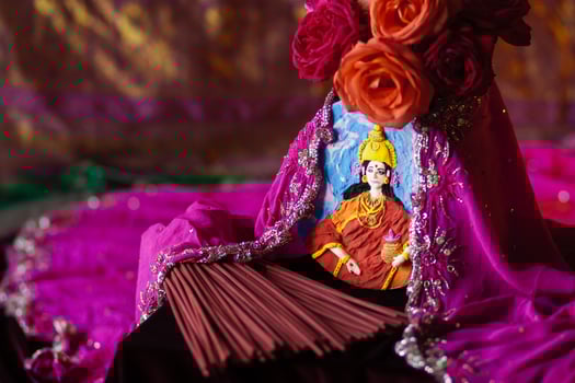Offerings for the Hindu Goddess Parvati photo