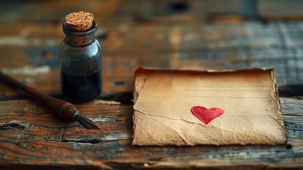 A vintage love letter. photo