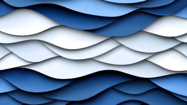 Abstract blue and white waves background photo