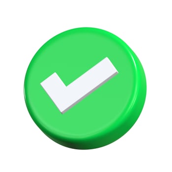 Check Mark 3d illustration photo