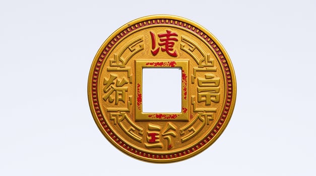 Classic Circular Chinese Coin for Prosperity photo