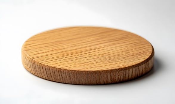 Round Wooden Disc Natural Light Wood Grain photo