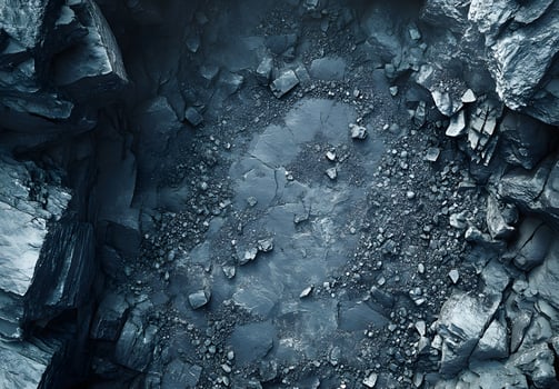 Dark Grey Rocky Surface Texture Detail photo