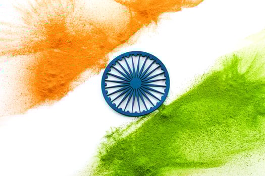India Republic Day. Indian Flag Colors photo