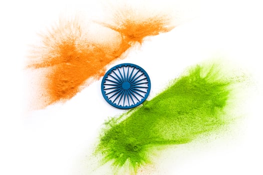 India Republic Day. Indian Flag Colors photo