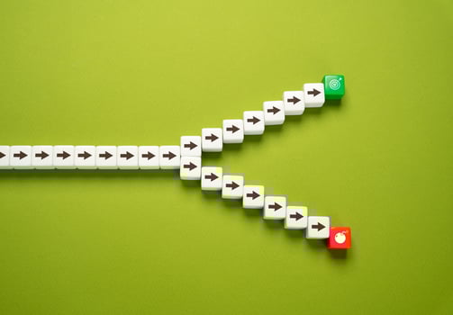 Achieve the goal or fail. Evaluate both options and choose the correct one photo