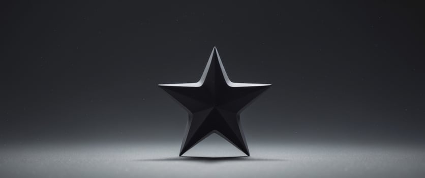 black star at night , copy space concept for wallpaper or background photo