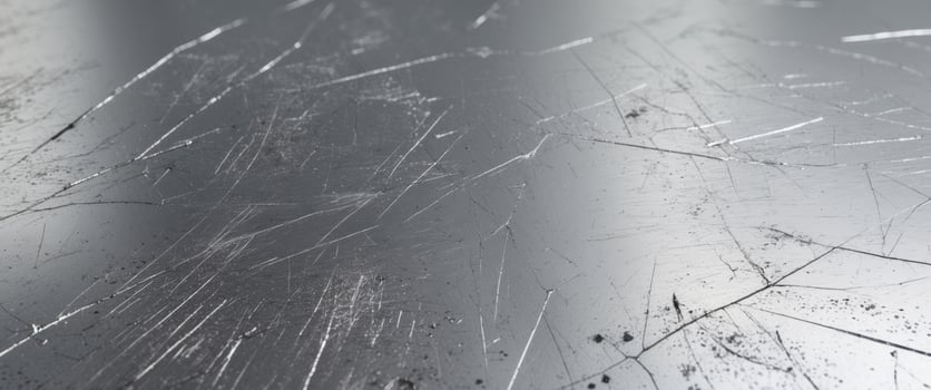 scratched silver alloy steel aluminum grunge metal surface texture background photo
