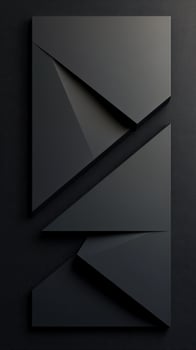 Geometric forming Abstract background 3d dark gray rhombuses and hexagons interlocking contemporary minimalist pattern design. Vertical format photo