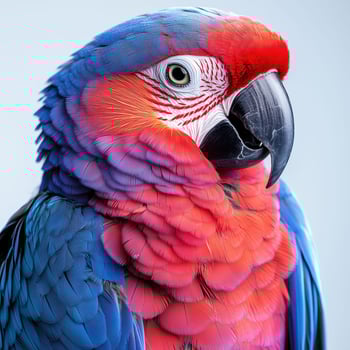 Studio Photograph of a Beautiful Parrot photo