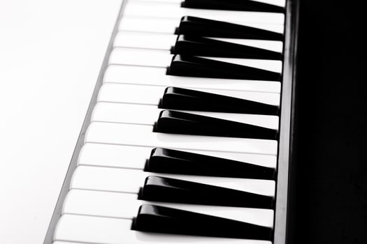 Close-up of Piano Keyboard photo