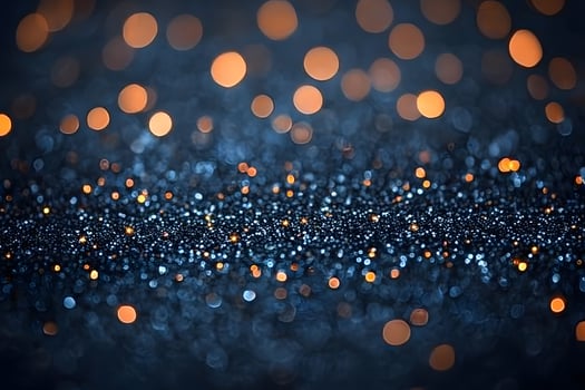Abstract Glitter Background with Warm Bokeh Lights for Festive Design photo