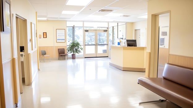 Bright and Spacious Medical Office Reception Area with Modern Amenities photo