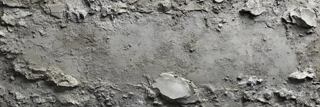 Rough gray concrete plaster texture with cracks and peeling surface photo