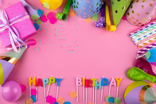 Happy birthday party celebrating background photo