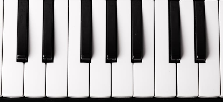 Close-up of Piano Keyboard photo