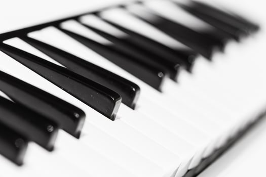 Close-up of Piano Keyboard photo