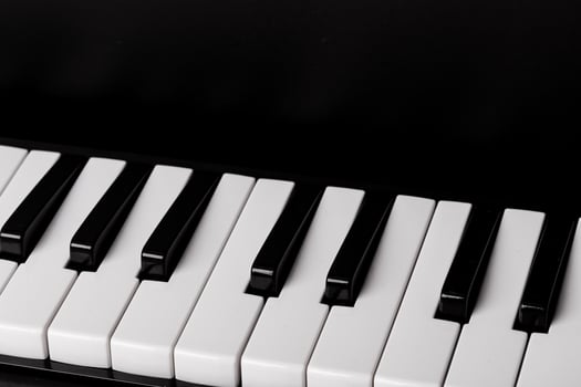 Close-up of Piano Keyboard photo
