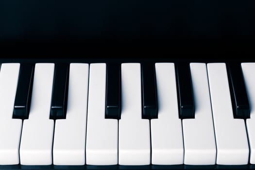 Close-up of Piano Keyboard photo
